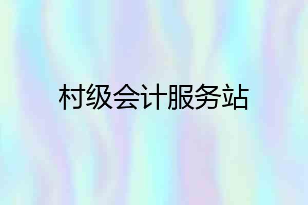 村级会计服务站