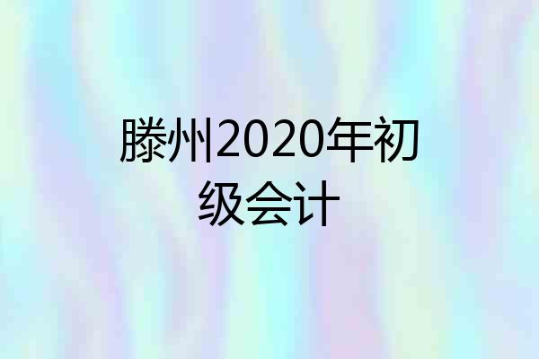 滕州2020年初级会计