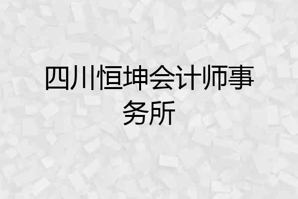 四川恒坤会计师事务所