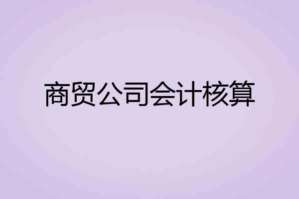 商贸公司会计核算
