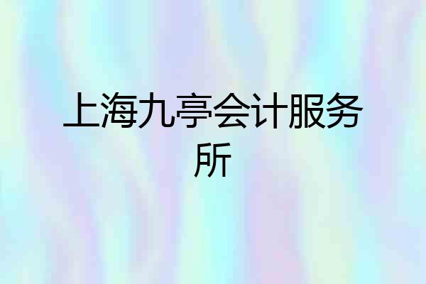 上海九亭会计服务所