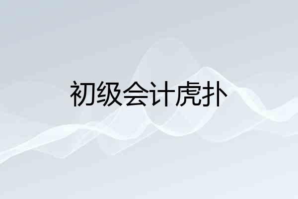 初级会计虎扑
