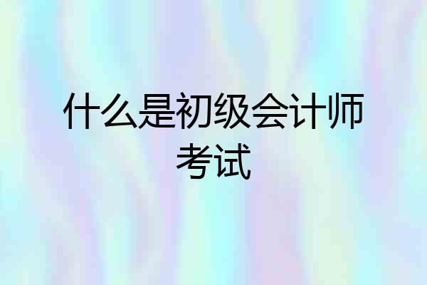 什么是初级会计师考试