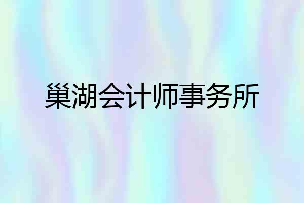 巢湖会计师事务所