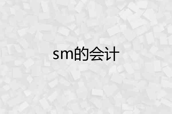 sm的会计