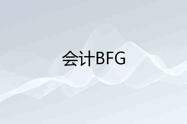 会计BFG