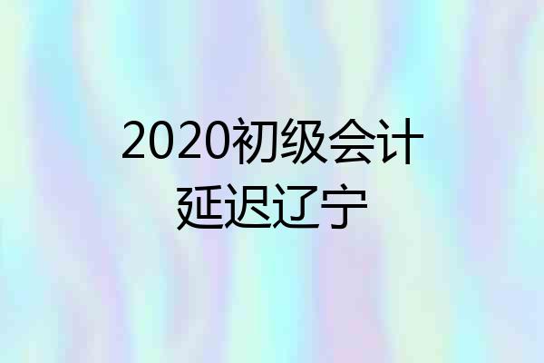 2020初级会计延迟辽宁