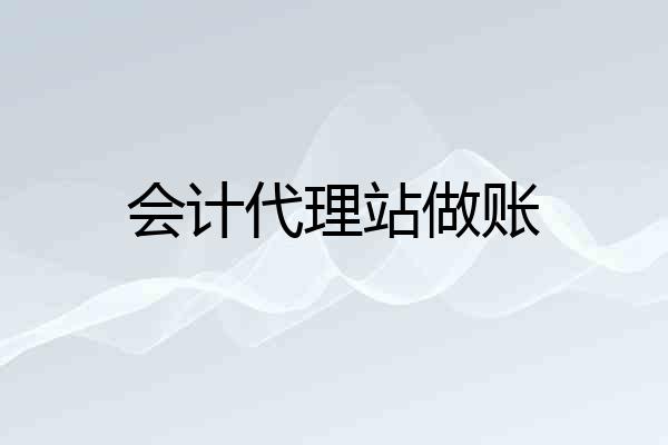 会计代理站做账
