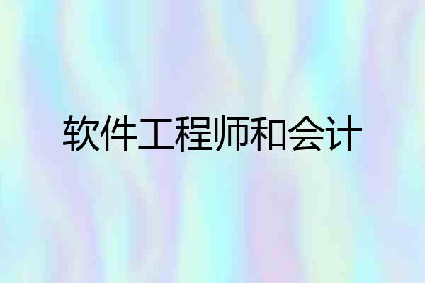 软件工程师和会计