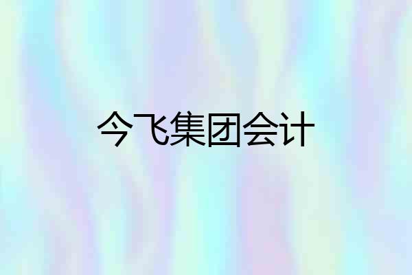 今飞集团会计