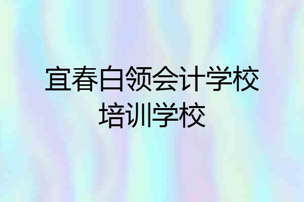 宜春白领会计学校培训学校