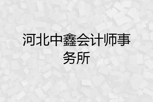 河北中鑫会计师事务所