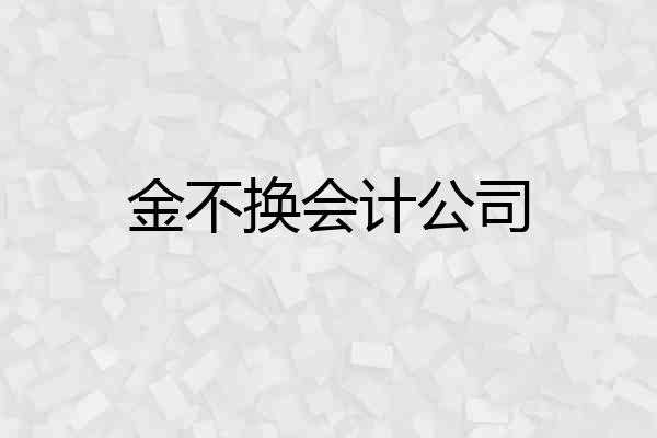 金不换会计公司