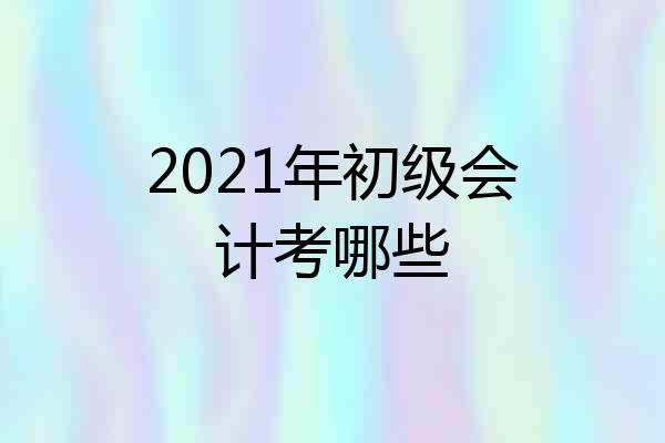 2021年初级会计考哪些