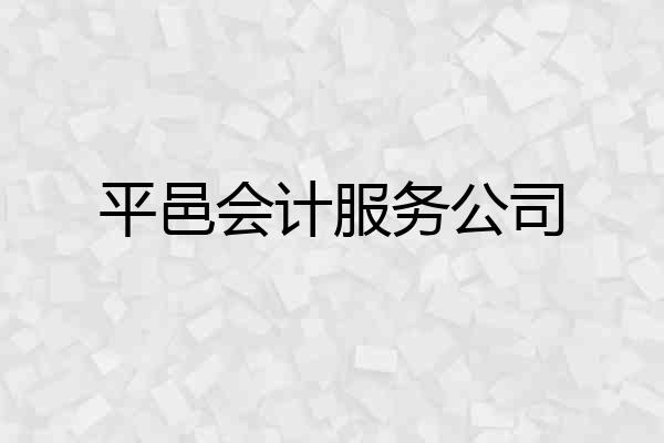 平邑会计服务公司