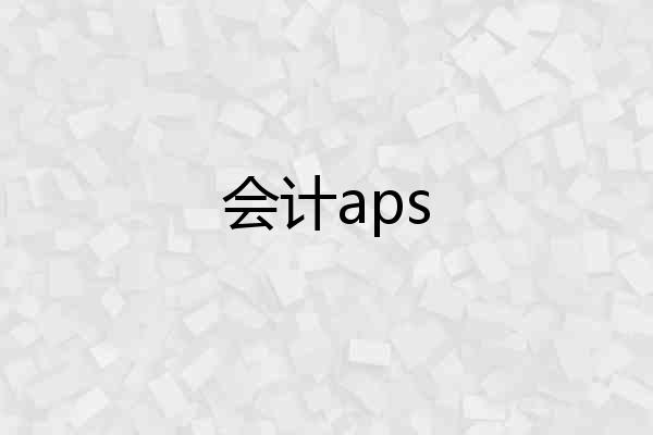 会计aps