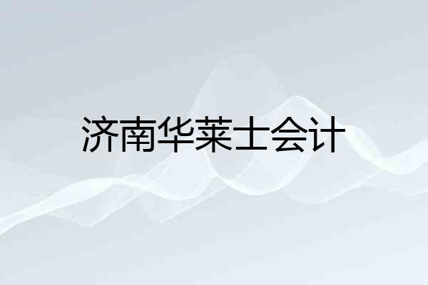 济南华莱士会计
