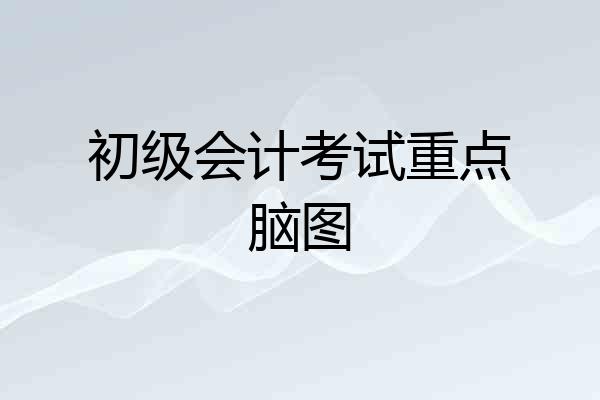 初级会计考试重点脑图