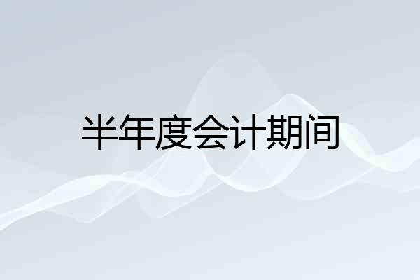 半年度会计期间