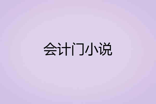 会计门小说