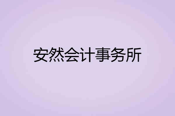 安然会计事务所
