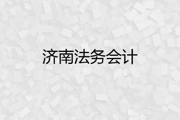 济南法务会计
