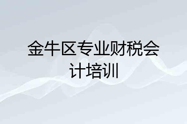 金牛区专业财税会计培训