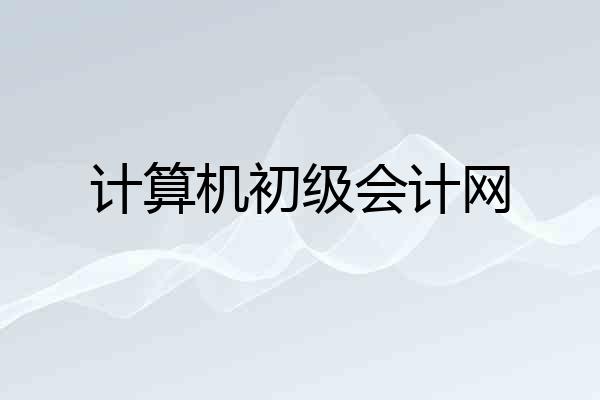 计算机初级会计网