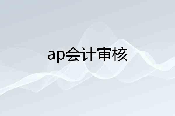 ap会计审核
