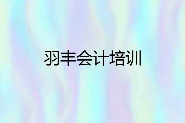 羽丰会计培训