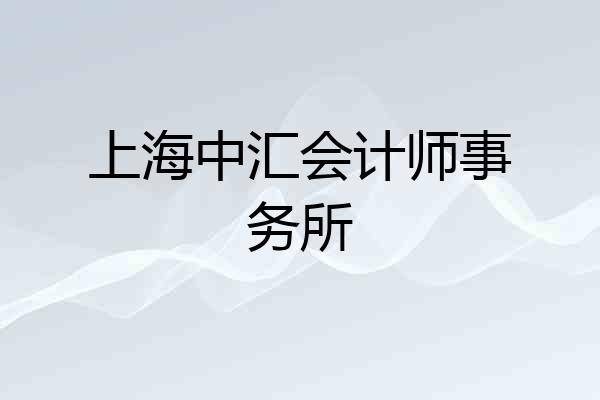 上海中汇会计师事务所