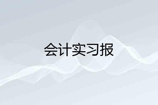 会计实习报