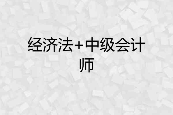 经济法+中级会计师