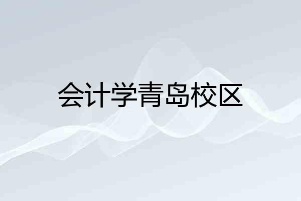 会计学青岛校区