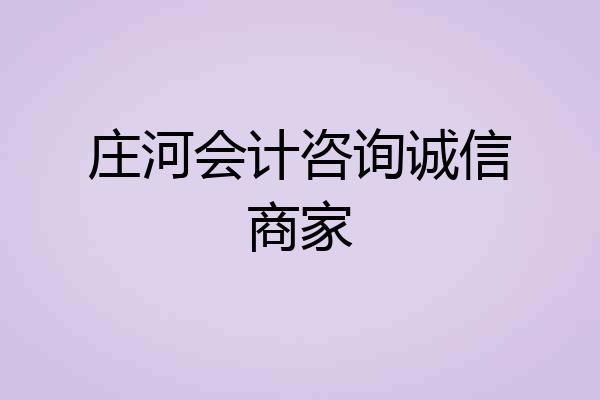 庄河会计咨询诚信商家