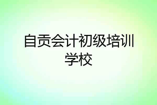 自贡会计初级培训学校