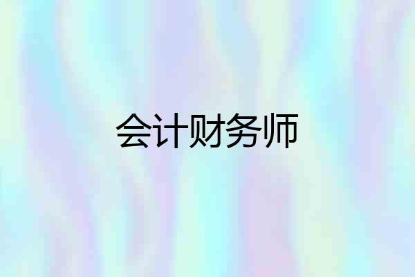 会计财务师
