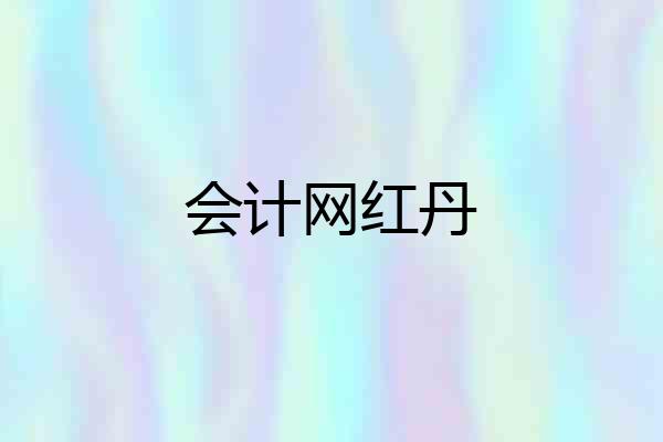 会计网红丹