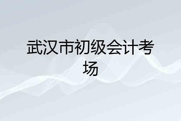 武汉市初级会计考场