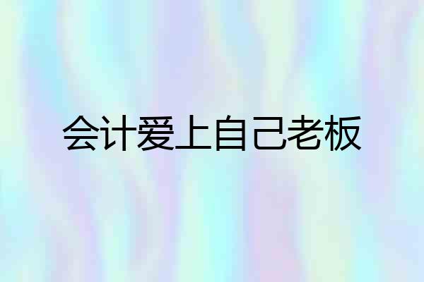 会计爱上自己老板