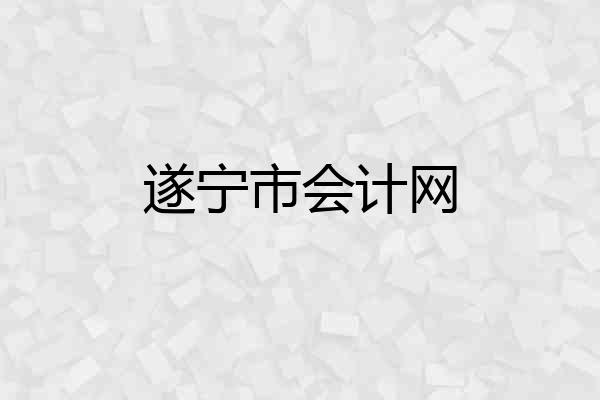遂宁市会计网