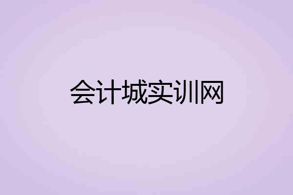 会计城实训网