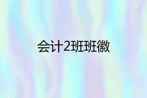 会计2班班徽