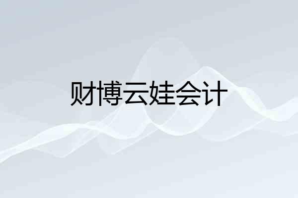 财博云娃会计