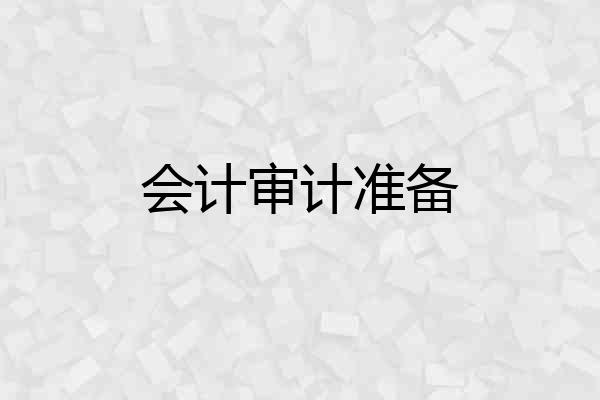 会计审计准备