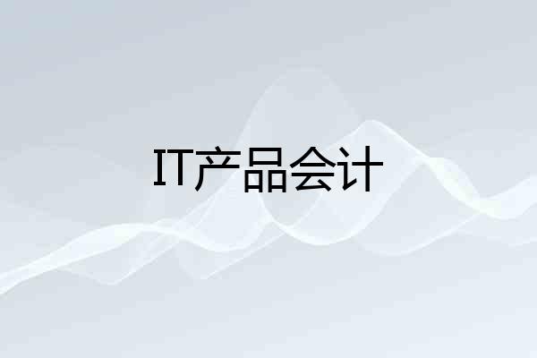 IT产品会计
