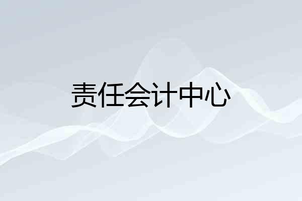 责任会计中心