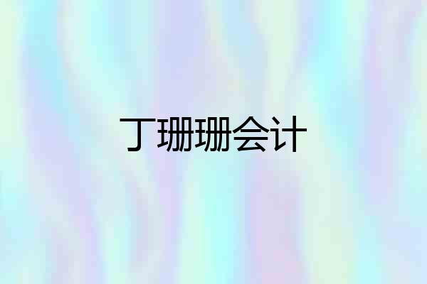 丁珊珊会计