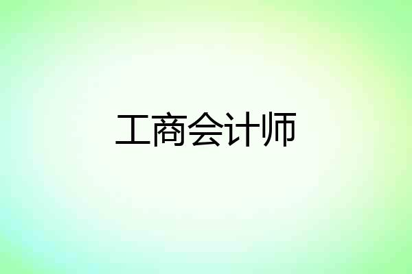 工商会计师