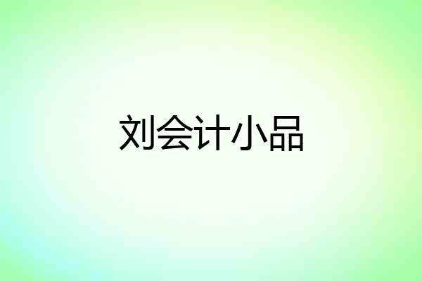 刘会计小品